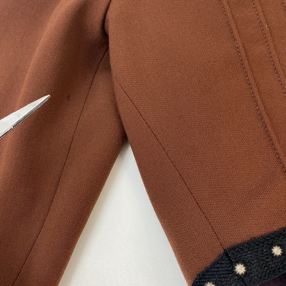 Double D Ranch Vintage Studded Jacket Western Embroidered Brown Medium - Picture 12 of 12